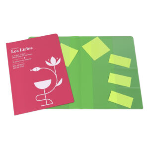 Subcarpeta A4 de PVC con bolsillos y tarjeteros