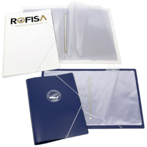 Carpeta A4 con 20 bolsas y goma