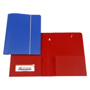 Subcarpeta A4 con 2 bolsillos y tarjetero con cierre goma