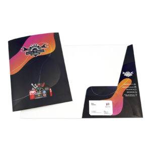 Subcarpeta A4 de cartulina con bolsillo y tarjetero