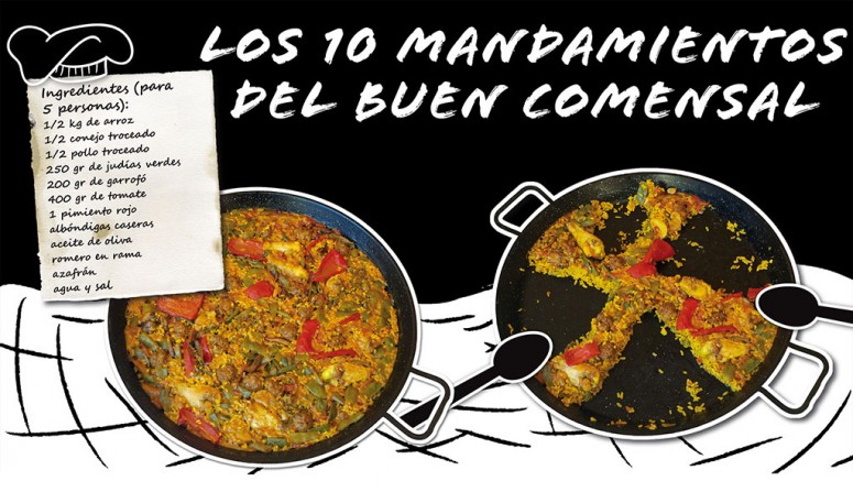 10 Mandamientos Paella Valenciana