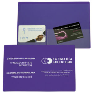 Funda portareceta con 2 tarjeteros