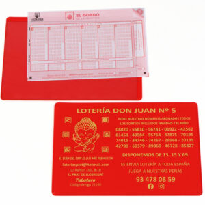 Funda para loterías en L