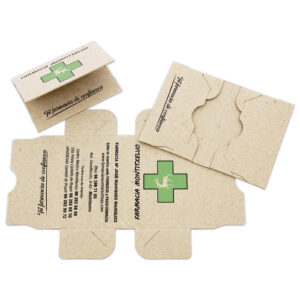 Funda portatarjetas de cartón reciclado