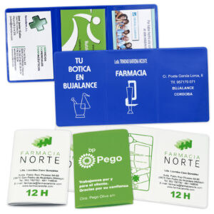 Funda tarjetas triptico