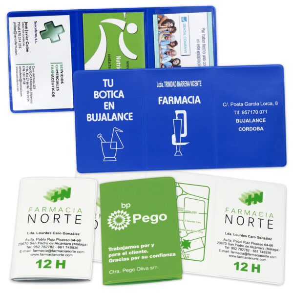 Funda tarjetas triptico