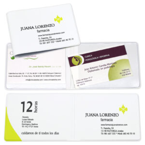 Tarjetero apaisado paras 2 tarjetas