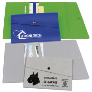 Portadocumentos A5 de PVC con broche