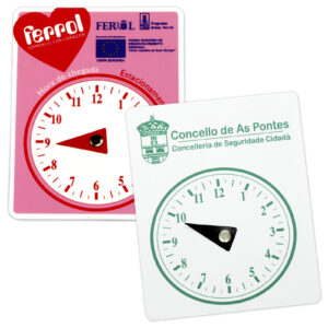 Reloj hora de aparcamiento