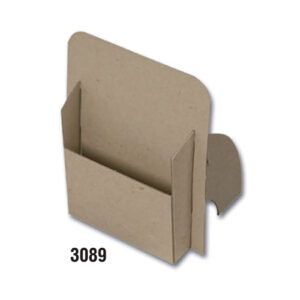 Expositor para escritorio de folletos de cartón reciclado (REF. 3089)