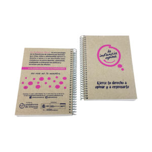 Libreta A6 con tapas de cartón reciclado