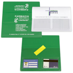 Funda de 1 bolsillo 2 tarjeteros exteriores y solapa
