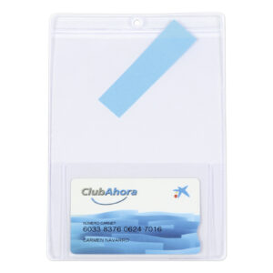 Funda portaidentificación vertical con tarjetero 11,7 x 17,7 cm