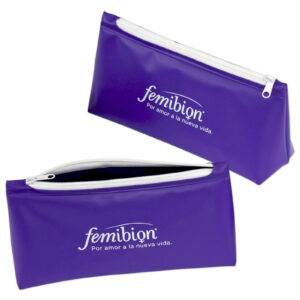 Estuche de PVC con cremallera de 20x10x6 cm