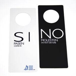 Cartel de no molestar, perching, poming