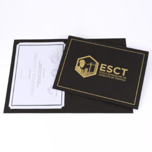 Portadiplomas A4 de cartón reciclado