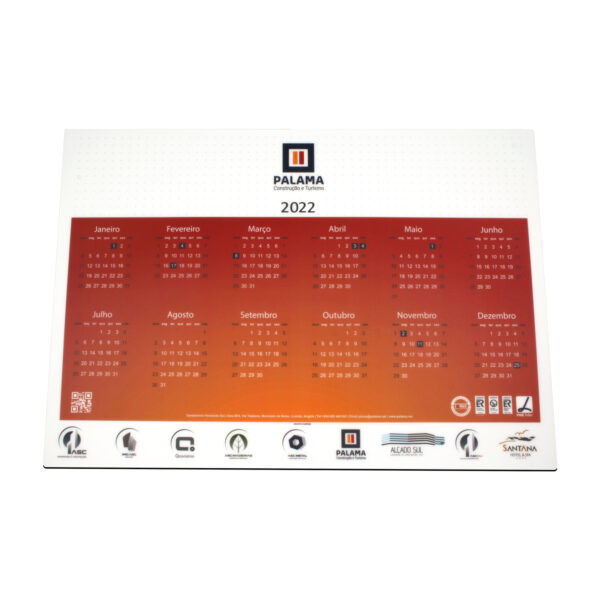 Salvamantel con calendario