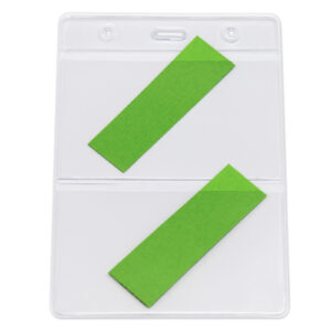 Funda portaidentificadora con 2 compartimentos