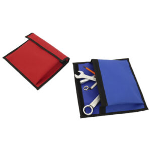 Bolsa de poliéster con fuelle y cierre velcro