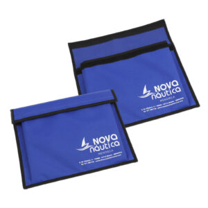 Bolsa de poliéster con fuelle y cierre velcro