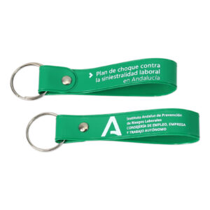 Llavero de PVC tipo lazo con anilla (REF. 3240)