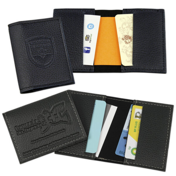 Funda portatarjetas de polipiel