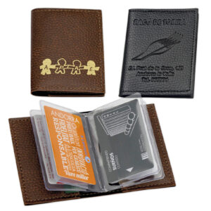Funda portatarjetas de polipiel