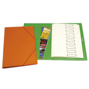 Carpeta con separadores y goma
