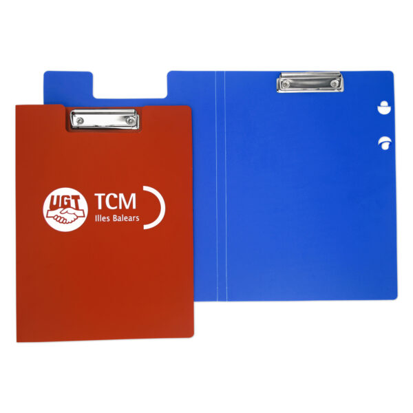 Carpeta con pinza A4 y portabolígrafo