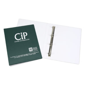 Carpeta A4 de PVC de anillas con lomo de 5,1 cm