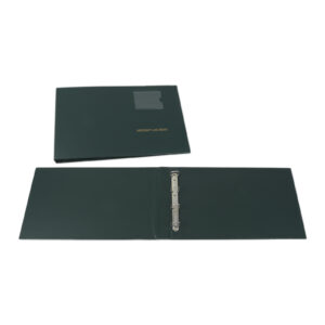 Carpeta A4 de PVC apaisada de anillas con lomo de 3,5 cm