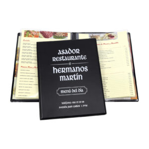 Carta restaurante A4 acolchada