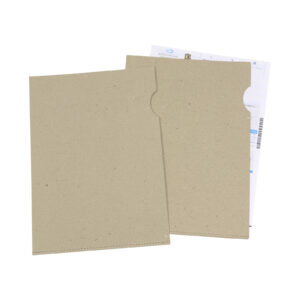 Subcarpeta A4 de cartón reciclado en 'L'