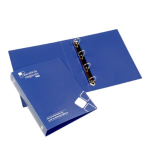 Carpeta A4 de polipropileno de anillas con lomo de 5,5 cm