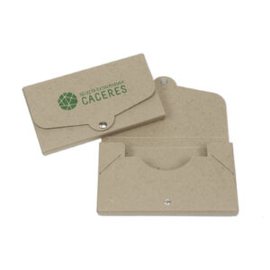 Portadocumentos pequeño de cartón reciclado con lomo de 2,1 cm