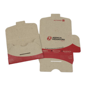 Subcarpeta A4 tipo sobre de cartón reciclado