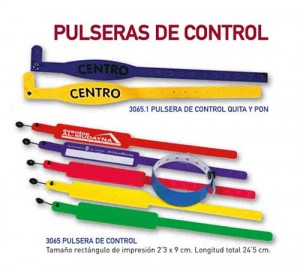 Pulseras de control